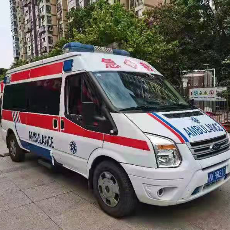 府谷长途救护车护送病人返乡